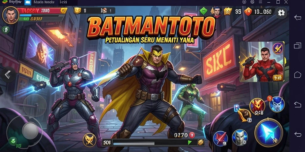 Tampilan menyeramkan dalam gameplay petualangan BATMANTOTO.