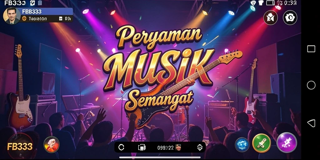 Tampilan menarik FB333 dengan gameplay musik yang seru dan interaktif.