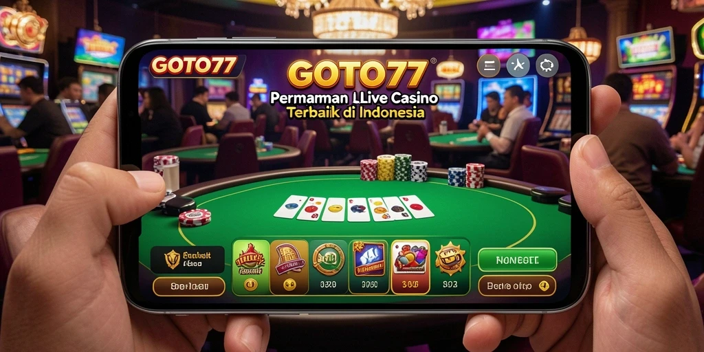 Gameplay Live Casino yang mendebarkan dan interaktif di GOTO77.
