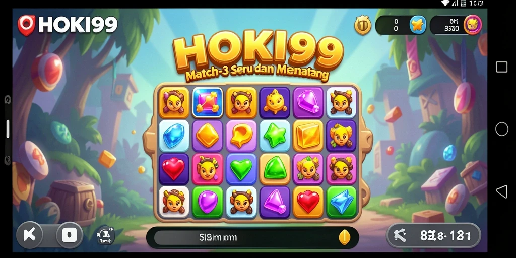 Menampilkan gameplay seru HOKI99 dalam kategori Match-3.