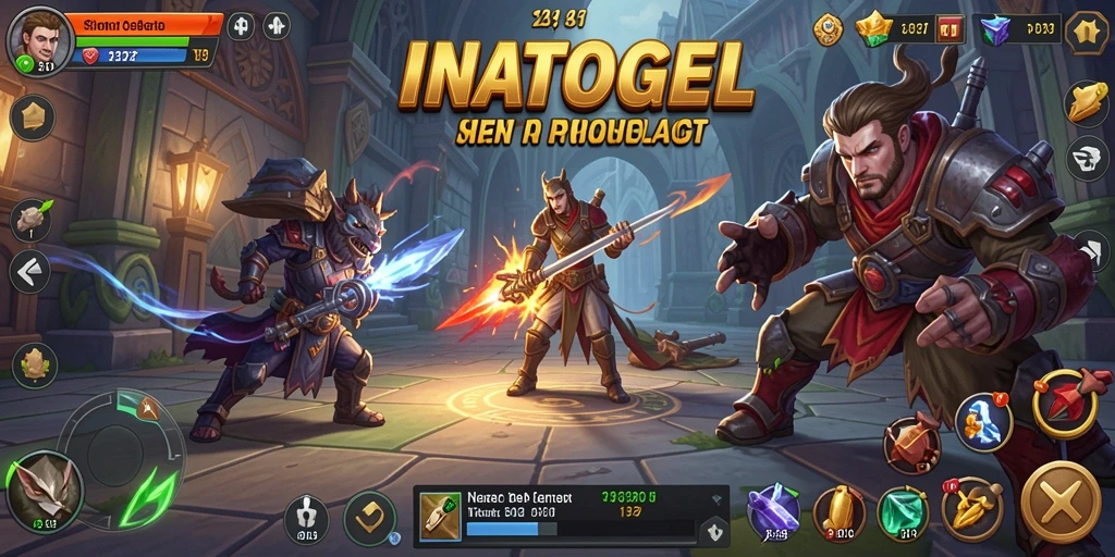 Screenshot gameplay INATOGEL menampilkan aksi seru dalam simulasi strategi.