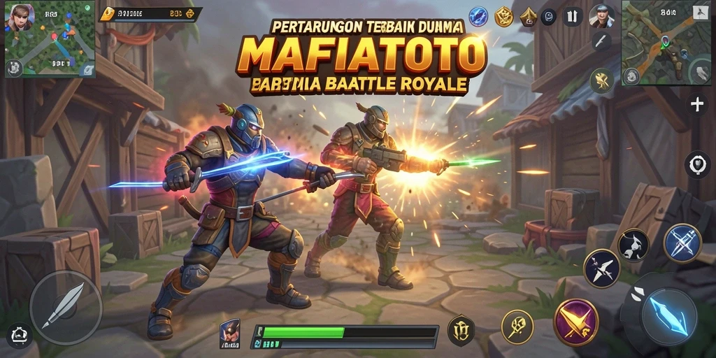 Tampilan seru dari gameplay <strong>MAFIATOTO</strong> dalam arena Battle Royale.