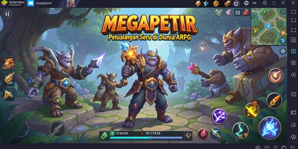Tampilan gameplay <strong>MEGAPETIR</strong> yang seru dan imersif di dalam dunia ARPG.