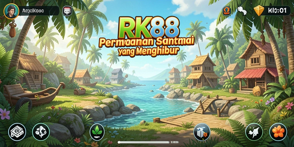 Tangkapan layar utama RK88 menampilkan gameplay yang menarik dan seru.