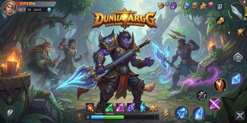 Tampilan gameplay RPVIP6 yang seru dalam dunia ARPG.