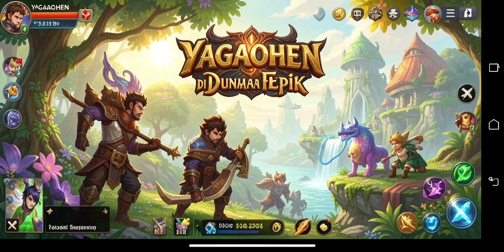 Screenshot gameplay YAGAOHEN yang menunjukkan pertarungan seru.